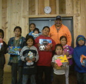 native indian kids going to school on the indian reservation