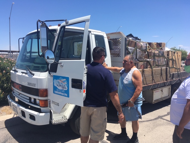 The Ramirez Family business donated the very sturdy truck to Alex's mission and Wings of Faith