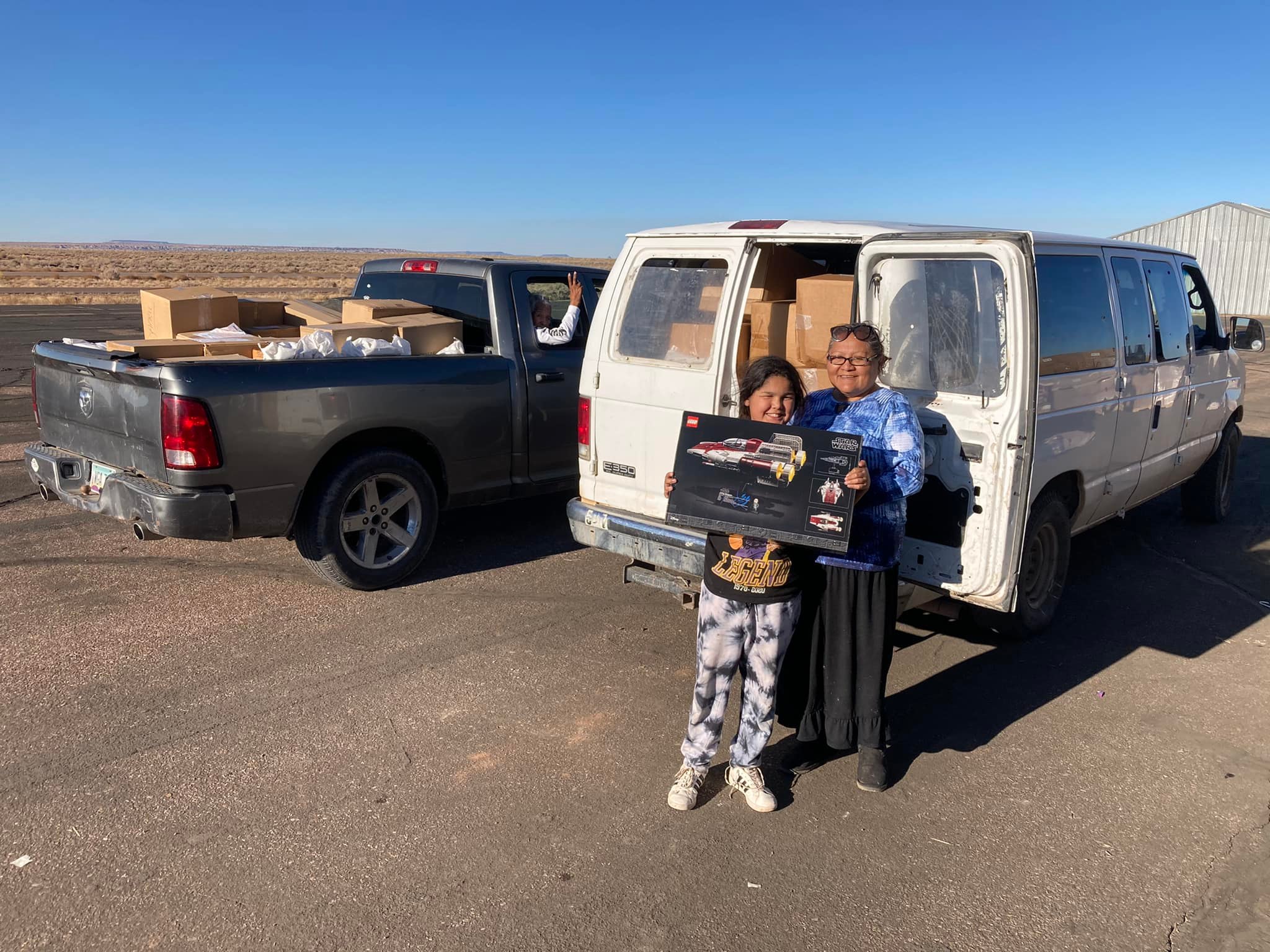 Hundreds of toys distributed to children on the Indian reservations