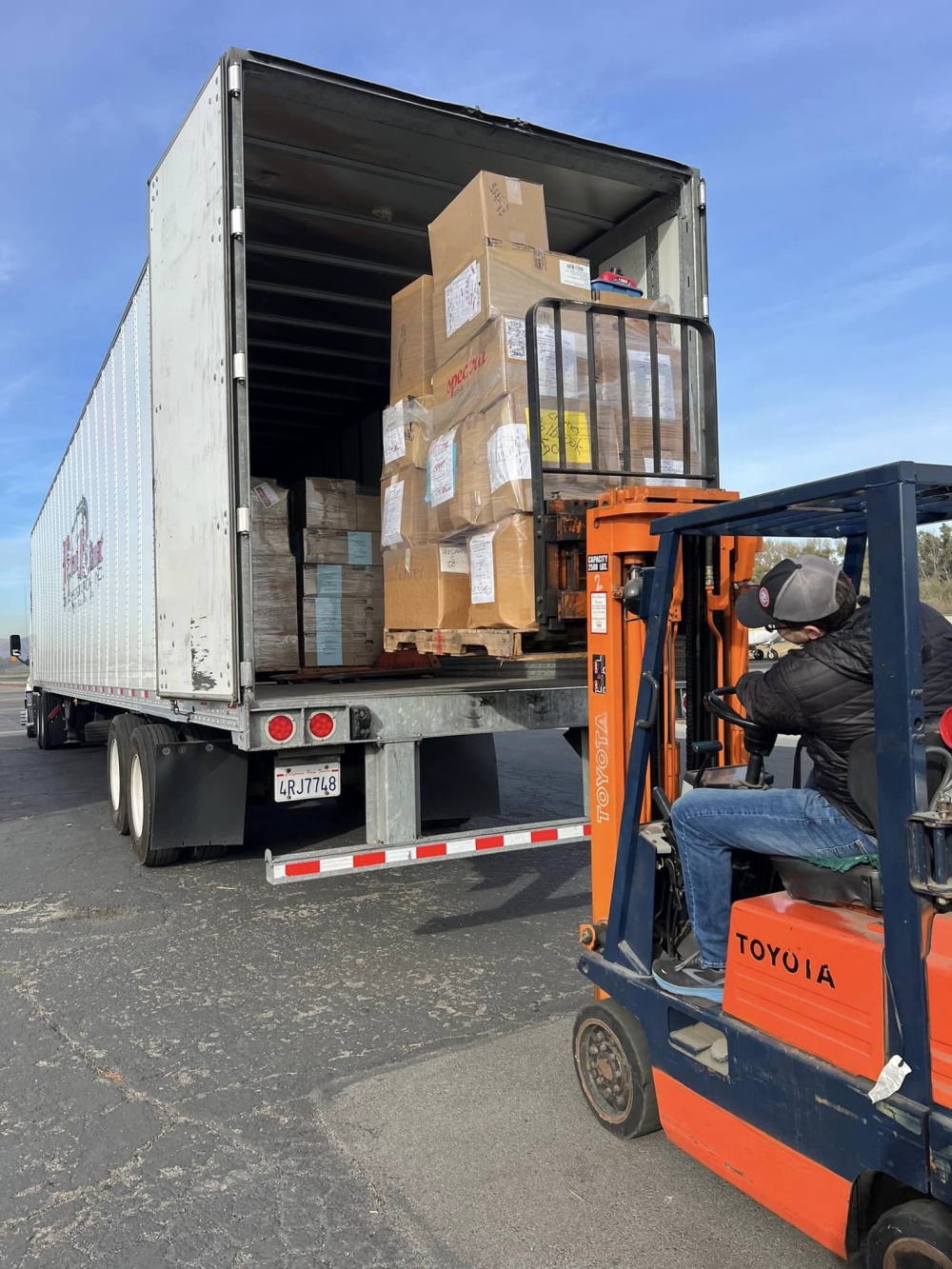 Christmas Airlift distribution underway at our Corona Airport hanger