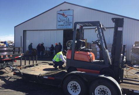 Sunland Donates Forklift to Wings of Faith Ministries