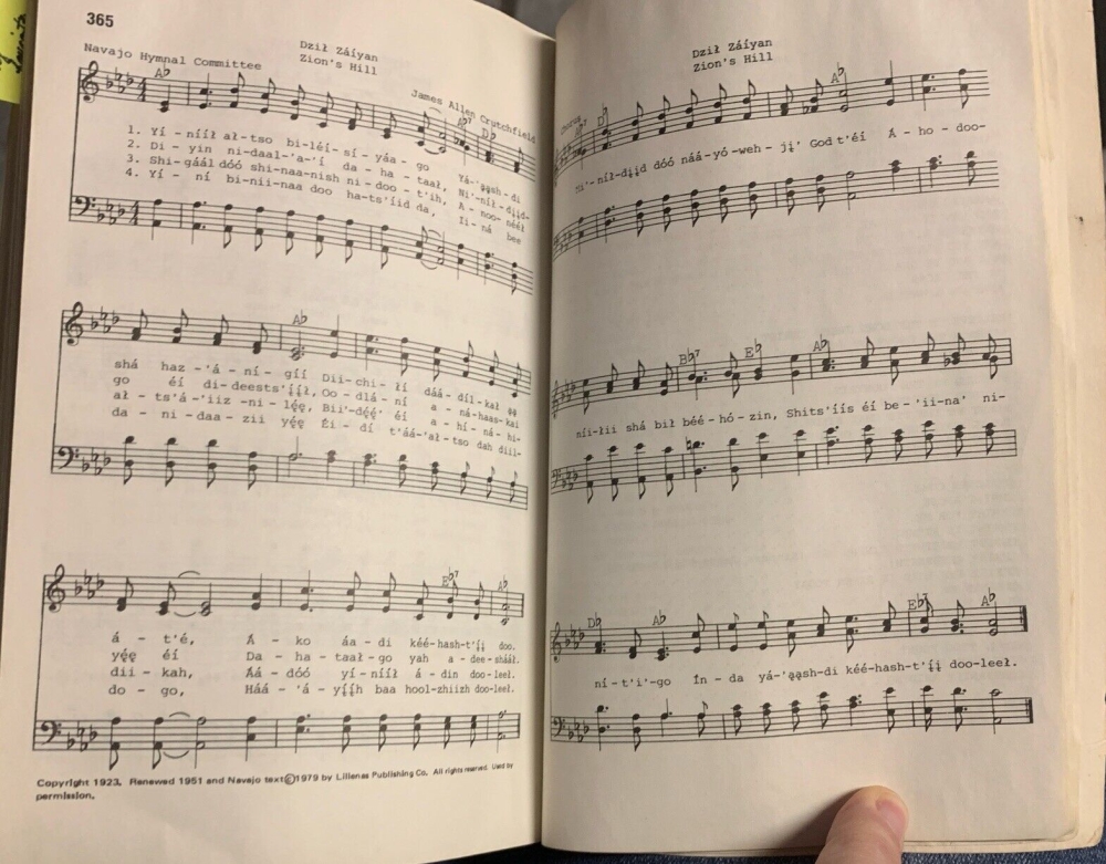 Hymnals Donations - Buy Hymnals in Navajo Language